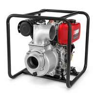 Pompe à eau diesel 4 pouces auto-amorçante portable à démarrage électrique 40m³/h à haut débit pour transfert, irrigation et drainage agricole
