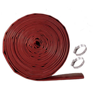 <span class=keywords><strong>Tuyau</strong></span> de refoulement/décharge <span class=keywords><strong>pour</strong></span> <span class=keywords><strong>piscine</strong></span> en PVC renforcé de taille personnalisée 1,5'' x 100 pieds en rouge foncé avec 2 colliers en acier inoxydable - Product Image 1