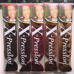 Vente en gros de tresses synthétiques haute température de 82 pouces, 165g/paquet, extensions de <span class=keywords><strong>cheveux</strong></span> X-Pression pour tresses africaines - Product Image 1