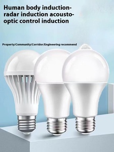 E27 thông minh <span class=keywords><strong>LED</strong></span> Nhôm bóng đèn tiết kiệm năng lượng cảm biến Radar hồng ngoại âm thanh của con người kiểm soát hành lang/lối đi/kho AC CE - Product Image 6