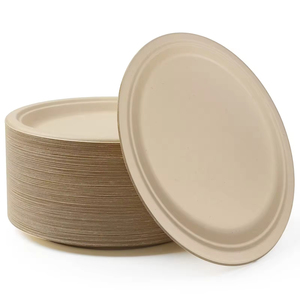 <span class=keywords><strong>Assiette</strong></span> de fête <span class=keywords><strong>compartiment</strong></span>ée <span class=keywords><strong>jetable</strong></span> en bagasse biodégradable de 10 pouces, qualité restaurant - Product Image 3