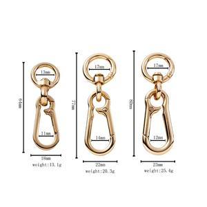 Porte-clés en alliage de zinc de style vintage avec mousqueton pivotant à 360° et anneau fendu, porte-clés en métal durable - Product Image 5