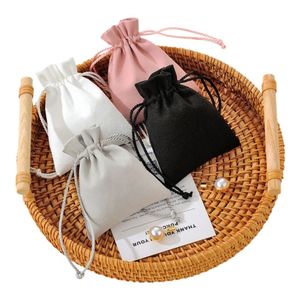 Bolsa de Terciopelo para Guardar Joyas, con Cordón en Forma de Capullo de Microfibra, para Anillos, Aretes, Collares, Otros Accesorios y Dispositivos Bluetooth - Product Image 1