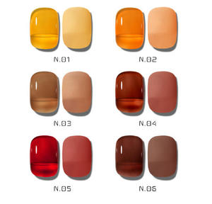 5ml Jelly Brown Gel Vernis À Ongles <span class=keywords><strong>Orange</strong></span> Rouge Ambre Cristal Glacé Clair Translucide Couleur Gelée Nude Gel Semi Permanent UV Gel - Product Image 3