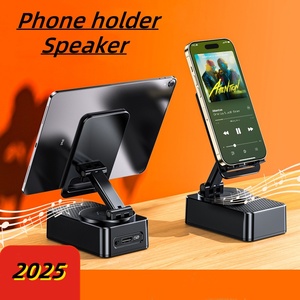 Braket langsung Tablet Desktop rotasi baru dengan pengeras suara Power Bank untuk penyangga iphone 3 in 1 penyangga ponsel dapat dilipat dapat disesuaikan - Product Image 2