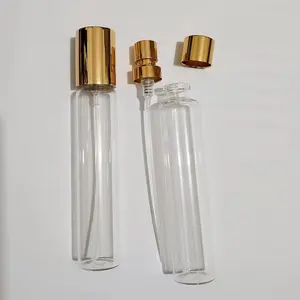 Venta directa de fábrica, 30ml, 33ml, tubo de vidrio vacío, botella de perfume de vidrio en aerosol