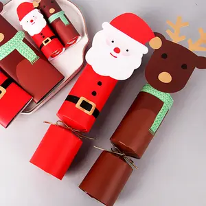 Giáng sinh trang trí thả Cookie Xmas Hộp Quà Tặng bán buôn Hình dạng sáng tạo màu đỏ Gói Kẹo hộp giáng sinh vớ cho XMS