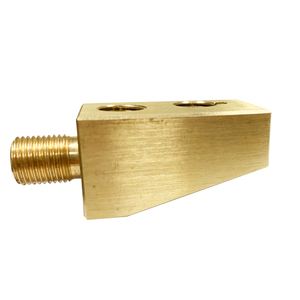ผู้ผลิต CNC รับผลิตตามสั่ง บล็อกขั้วต่อทองเหลือง 5 แกน ความแม่นยำสูง งานกลึง งานกัด งานเจาะ บล็อกสแตนเลส - Product Image 4