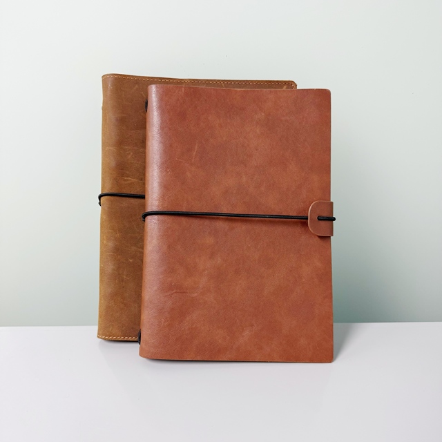 Custom Journal Cover Leather Refillable Notebook Travel Diary Refillable Journal Cover for Gift