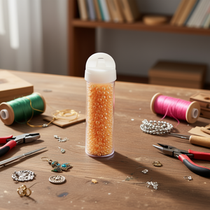 Ilan Abalorio Perline Gialle da 5 mm per Artigianato e Creazione di Gioielli - Product Image 2