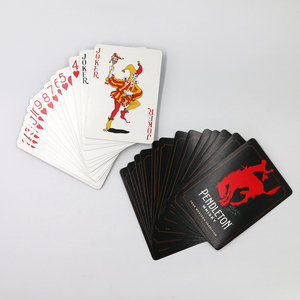 Professional Custom Paper Playing Card Factory OEM Personalized PVC Black Poker Cards For Family <b>Entertainment</b> - Product Image 4