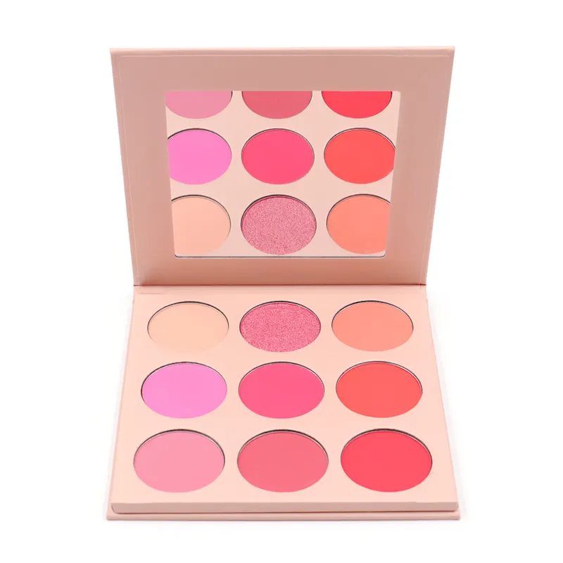 New style high quality 9 color blush palette highlight makeup