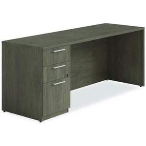 Alera AE1NZK-UF2472S Tom 72 pouces. X 24 pouces X 29 In. Buffet de la série Seville avec piétement gauche en noyer - Bureaux informatiques - Product Image 3