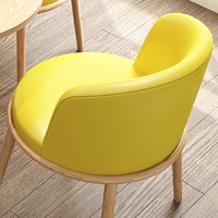 Ensemble table basse moderne et 4 chaises, base métallique, pour cafétéria, restaurant, salle à manger, mobilier commercial en gros