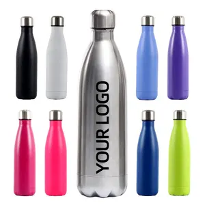 Cola Shape Water Bottle 500ml Bottle Warmer Aqua Flask Bulk Tumbler Stainless Steel Water Bottle With Custom Logo