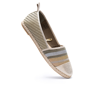 Giày Đế Bằng Vải Raffia Dệt Thoi Thời Trang Nhất Hàng Có Sẵn 2023 Giày Đế Bằng Hở Ngón Cao Thấp Thoải Mái - Product Image 2