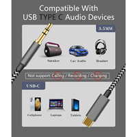 Cable de Audio USB C Ultra Duradero, Tipo C a 3.5mm, para Auriculares, Estéreo de Auto