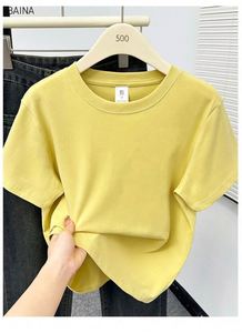 T-shirts Blancs de Luxe en Coton, T-shirts Courts et Crop Tops pour Femme - Product Image 3
