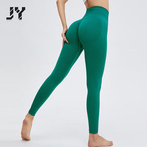 Pantaloni Sportivi da Donna JY Senza Cuciture, Aderenti, a Vita Alta, Tinta Unita, ad Asciugatura Rapida, per Yoga - Product Image 1