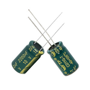 Produttore di componenti passivi 10*17MM Low ESR 10V 2200UF condensatore elettrolitico in alluminio AC 10 v2200uf - Product Image 4