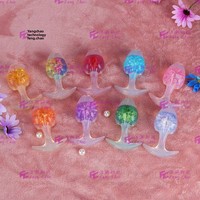 Plug anal en silicone Platinum Bean Sprout Wearable Aurora Crystal, dilatateur anal externe, jouet sexuel pour adultes unisexe SM disponible