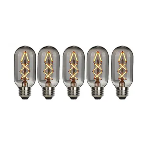 Светодиодная трубчатая лампа 230 В E27 4 Вт 6 Вт дымчатое стекло T45 Светодиодная лампа накаливания