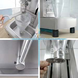 เครื่องปั่นไอศกรีมสแตนเลสแบบมือถือ สำหรับโยเกิร์ต ผลไม้แช่แข็ง และอาหารต่างๆ - Product Image 5