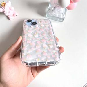 <span class=keywords><strong>Mini</strong></span> quantité minimale de commande rose pétale impression ondulation de l'<span class=keywords><strong>eau</strong></span> Transparent souple TPU étui de protection pour téléphone portable pour <span class=keywords><strong>Iphone</strong></span> 11 <span class=keywords><strong>12</strong></span> 13 14 15 16 Pro Max - Product Image 5