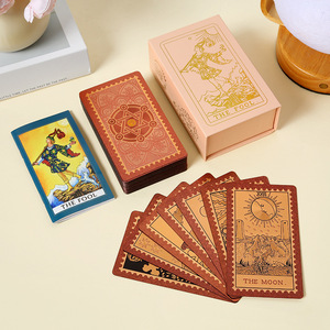 Yeni Klasik Tam Set Altın Varaklı <span class=keywords><strong>Tarot</strong></span> Plastik Su Geçirmez <span class=keywords><strong>Tarot</strong></span> Başlangıç Seviyesi Masaüstü Oyun Kartları Oyunu - Product Image 3