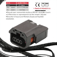 Harnais de câbles personnalisé 3P en nylon PVC/PBT à broches multiples pour équipement automobile et industriel, connecteur électrique OEM ODM