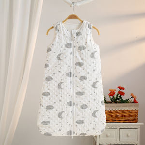 <span class=keywords><strong>Gigoteuse</strong></span> sans manches en polyester doux et confortable pour nouveau-né (0-6 mois) <span class=keywords><strong>avec</strong></span> imprimé étoiles, anti-coup de pied, pour printemps et automne - Product Image 2