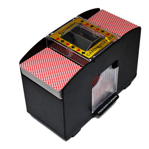 QINLONG Luxury 4-Deck semiautomatico Shuffler di carte Premium divertente macchina <span class=keywords><strong>Shuffle</strong></span> per giochi di carte di famiglia - Product Image 2