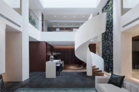 Escalier en colimaçon moderne de luxe en acier inoxydable, acier galvanisé, durable, écologique, pour usage intérieur, installation en kit