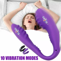 Vente en gros de vibromasseur en silicone écologique pour femmes, jouet sexuel pour couples, vibromasseur à 10 vitesses, télécommande portable, g-spot