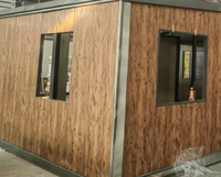 Maison préfabriquée extensible à double aile de 20 pieds - Conception modulaire mobile démontable pour bureaux et espaces de vie