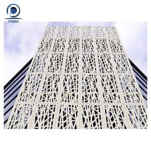 Prima tùy chỉnh kim loại nhôm Rèm tường nhà sản xuất 3D đục tường Panel tường ốp - Product Image 2