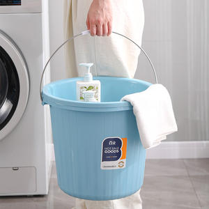 Bw1046 Hoge Kwaliteit Pp Plastic Bad Water Emmer Met Handvat Draagbare En Grote Capaciteit 22l Voor Huishoudelijk Gebruik Fabriek Groothandel - Product Image 1