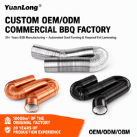 Tuyau d'évacuation de fumée intégré pour barbecue coréen Yuanlong Environmental, flexible et télescopique en aluminium, pour grillades