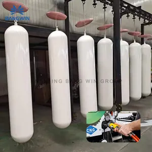 Différentes tailles CNG acier cylindre prix gaz certificat bouteilles stockage Ngv réservoir de carburant Cascades réservoir 200Bar à vendre