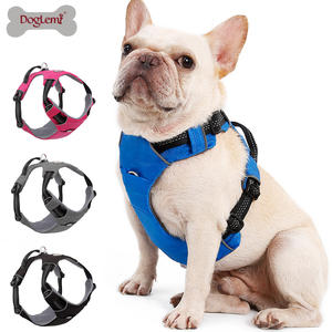 Pitbull <span class=keywords><strong>Greyhound</strong></span> tanpa tarik anjing taktis <span class=keywords><strong>Harness</strong></span> Premium tugas berat nilon ramah lingkungan bernapas sederhana - Product Image 4