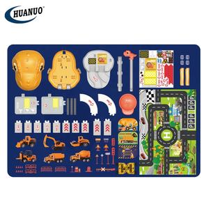 Enfants 59 pièces 3 en 1 <span class=keywords><strong>dinosaure</strong></span> stockage valise <span class=keywords><strong>Garage</strong></span> Parking alliage Diecase pelle ingénierie <span class=keywords><strong>voiture</strong></span> jouets avec carte - Product Image 3