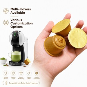 Pure Ceremonial Matcha Pods Compatible With Dolce Gusto <b>Coffee</b> <b>Machines</b> Organic Healthy <b>Green</b> Tea Capsules Supply - Product Image 1