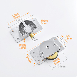 Cũ Tủ Quần Áo Ròng Rọc 338 Cửa Trượt Bánh Xe Thép Không Gỉ Cửa Trượt Con Lăn Trượt Theo Dõi Bánh Xe Phụ Kiện Nội Thất - Product Image 4