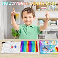 Tableau de multiplication Pop It-Plateau de jeu de multiplication pour l'apprentissage des enfants Machine à multiplier Times Table