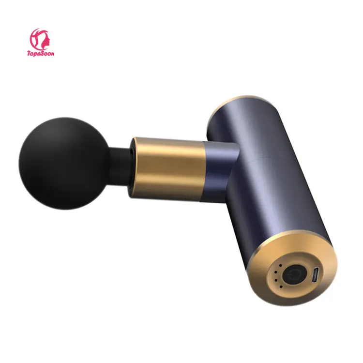 2020 Light Weight 4 Heads Compact Handhold Digital Fascal Relaxation Cheap Miniature Mini Massage Gun With Private Label