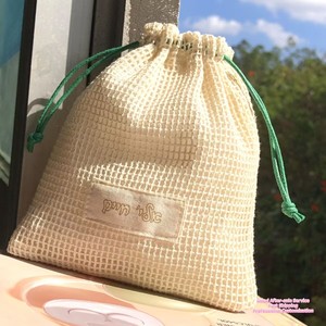 Special Design Reusable Promotion Custom Logo Printed Cotton Mesh Drawstring Bag Soap Jewelry Cosmetic Cotton Mesh Pouch - Product Image 2