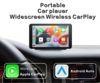 Pantalla de Navegación Portátil Inalámbrica CarPlay de 7 Pulgadas, Cámara para Auto con Pantalla CarPlay Integrada
