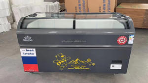 Congélateur horizontal en vente chaude -23 ou 0~10 degrés Congélateur profond pour viande congelée de supermarché - Product Image 5