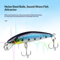 Leurre artificiel dur en ABS de 6 cm et 4 g, type Minnow à coulée lente, pour la pêche en eau douce