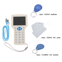 Nouveau Copieur RFID Lecteur/Écrivain de Cartes d'Identité IC 08CD 125Khz 13.56Mhz Duplicateur Chiffré Programmateur USB NFC UID Tag Carte Clé